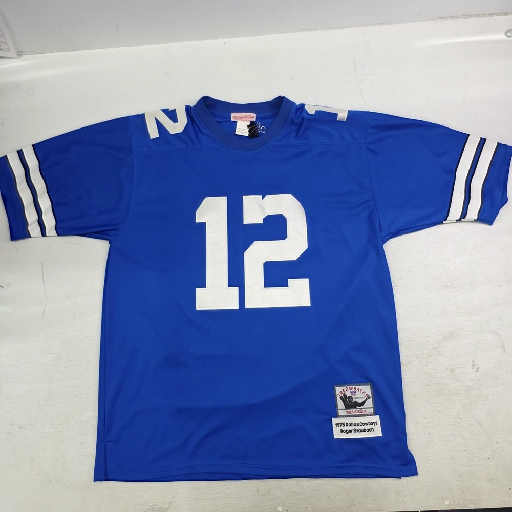 Roger Staubach Dallas Cowboys 1971 Mitchell & Ness Authentic Throwback Jersey 56